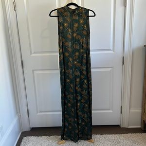 Knot Sisters Flower Patterned Sleeveless Jumpsuit